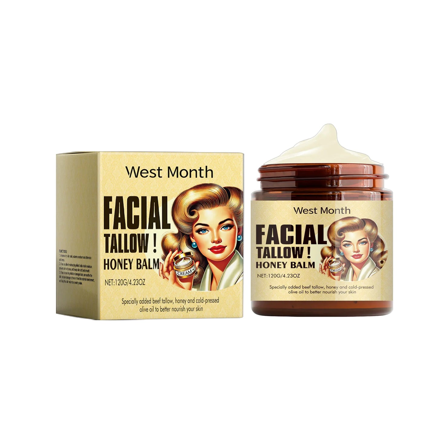 Beef Tallow & Honey Facial Balm